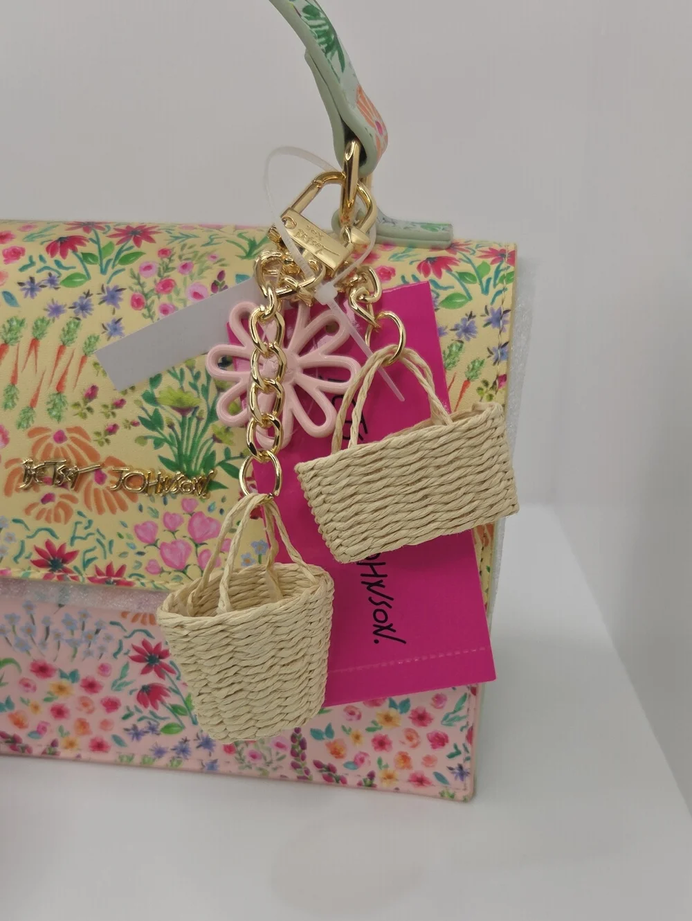 🌸▪️Betsey Johnson▪️ Floral Top-Handle Crossbody Bag - Multicolor